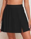 Slit Swim Skort with Pockets