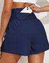 Pocketed High Waist Swim Shorts