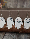 2 Piece Alloy Acrylic Ghost Dangle Earrings