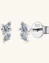 925 Sterling Silver Moissanite Stud Earrings