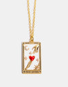 Tarot Card Pendant Stainless Steel Necklace