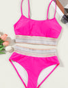 Scoop Neck Spaghetti Strap Two-Piece Swim Set