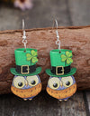 Owl Acrylic Dangle Earrings