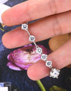 4 Carat Moissanite 925 Sterling Silver Earrings