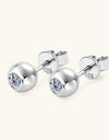 Moissanite 925 Sterling Silver Stud Earrings