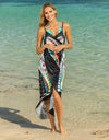 Printed Spaghetti Strap Cover Up