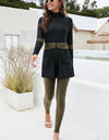 Zip Up Long Sleeve One-Piece Swimwear