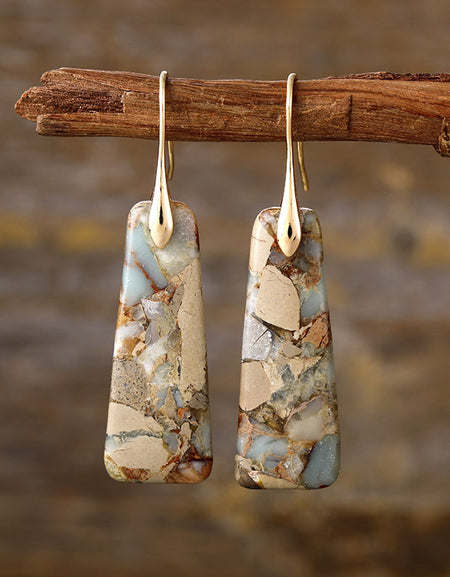 Copper Natural Stone Earrings