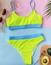 Scoop Neck Spaghetti Strap Two-Piece Swim Set