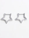 925 Sterling Silver Star Earrings