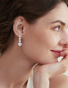 4 Carat Moissanite 925 Sterling Silver Earrings