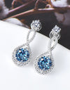 1 Carat Moissanite 925 Sterling Silver Earrings