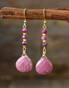 Natural Stone Bead Shape Earrings