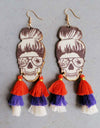 Spider Grandma Tassel Detail Dangle Earrings