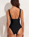 Plunge Wide Strap One-Piece Swimwear