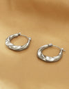 Stainless Steel Huggie Earrings