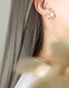 Gold-Plated Butterfly Stud Earrings