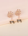 Spider Rhinestone Alloy Earrings