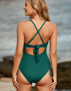 Cutout V-Neck Spaghetti Strap One-Piece Swimwear