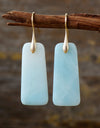 Natural Stone Geometric Shape Earrings