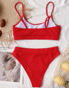 Scoop Neck Spaghetti Strap Two-Piece Swim Set