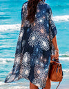 Lovelet Printed Open Front Cover-Up