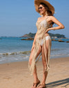 Fringe Openwork Spaghetti Strap Cover-Up