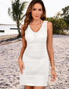 Openwork Wide Strap Cover-Up Dress