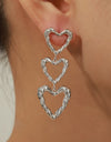 Titanium Steel Heart Earrings