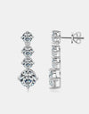 4 Carat Moissanite 925 Sterling Silver Earrings