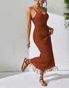 Openwork Scoop Neck Cover-Up Dress