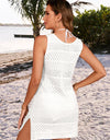 Openwork Wide Strap Cover-Up Dress