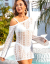 Angel Wings Openwork Single Shoulder Cover-Up