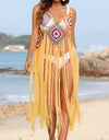 Fringe Spaghetti Strap Cover-Up