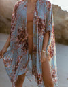 Lovelet Printed Open Front Cover-Up