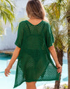 Angel Wings Openwork Slit Scoop Neck Cover Up