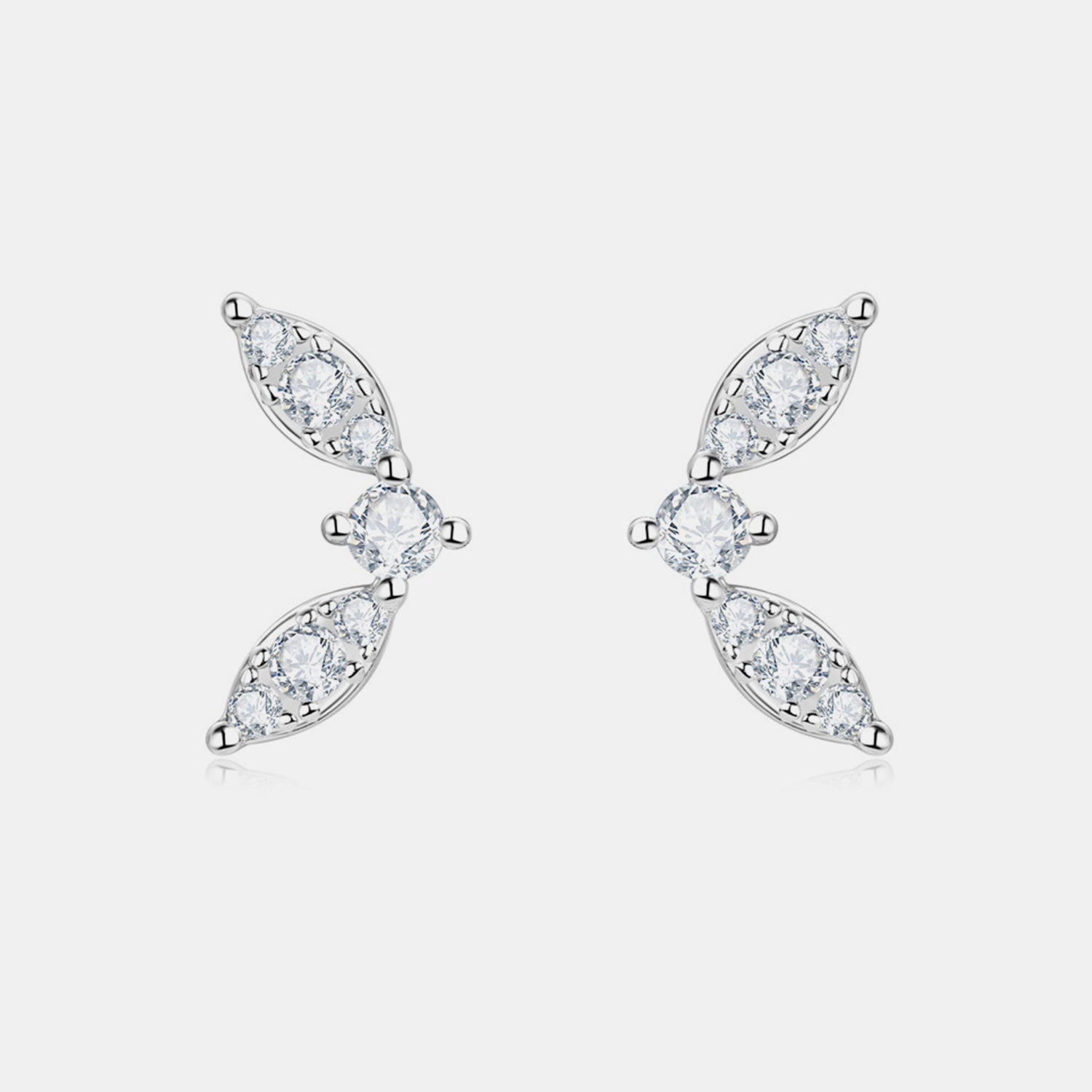 Moissanite 925 Sterling Silver Stud Earrings