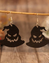 PU Leather Hat Shape Earrings