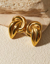 18K Gold-Plated Stud Earrings