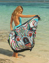 Printed Spaghetti Strap Cover Up