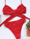 Halter Neck Two-Piece Bikini Set