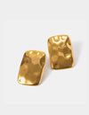 18K Gold-Plated Square Earrings