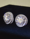 6 Carat Moissanite 925 Sterling Silver Earrings