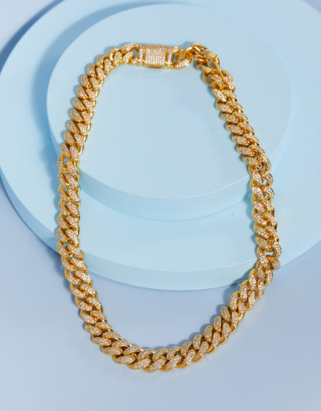 Brass Curb Chain Necklace