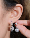 1 Carat Moissanite 925 Sterling Silver Earrings