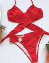 Halter Neck Two-Piece Bikini Set