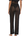 Cutout Drawstring High Waist Swim Pants