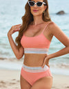 Scoop Neck Spaghetti Strap Bikini Set