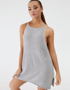 Round Neck Spaghetti Strap Sleeveless Cover Up