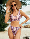 Printed Wide Strap Two-Piece Swim Set